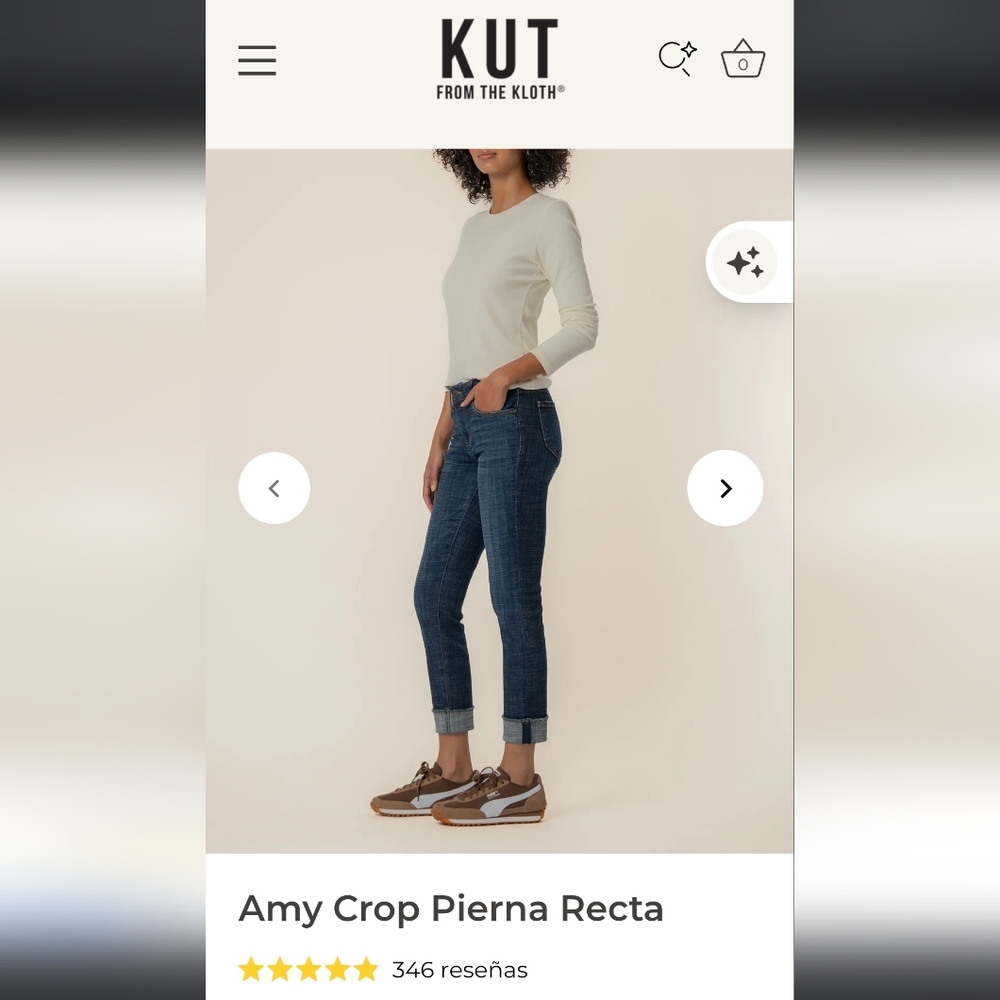 Kut from the Kloth Light Blue Cropped Jeans